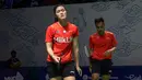 Hafiz/Serena menyerah dua game langsung 13-21, 20-22 dalam laga yang memakan waktu 39 menit. (Bola.com/Bagaskara Lazuardi)