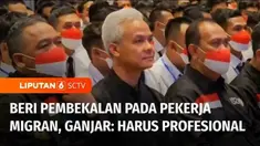Bacapres Ganjar Pranowo menghadiri acara pembekalan calon pekerja migran Indonesia yang digelar oleh Badan Perlindungan Pekerja Migran Indonesia, BP2MI, di Jakarta. Selain berpesan harus bekerja secara profesional, Ganjar menekankan perlu ada pelatih...