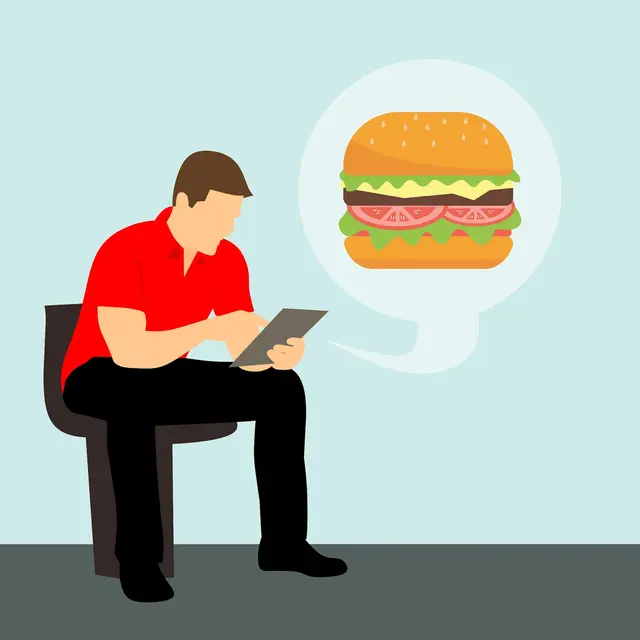 Ilustrasi Membeli Makanan Online
