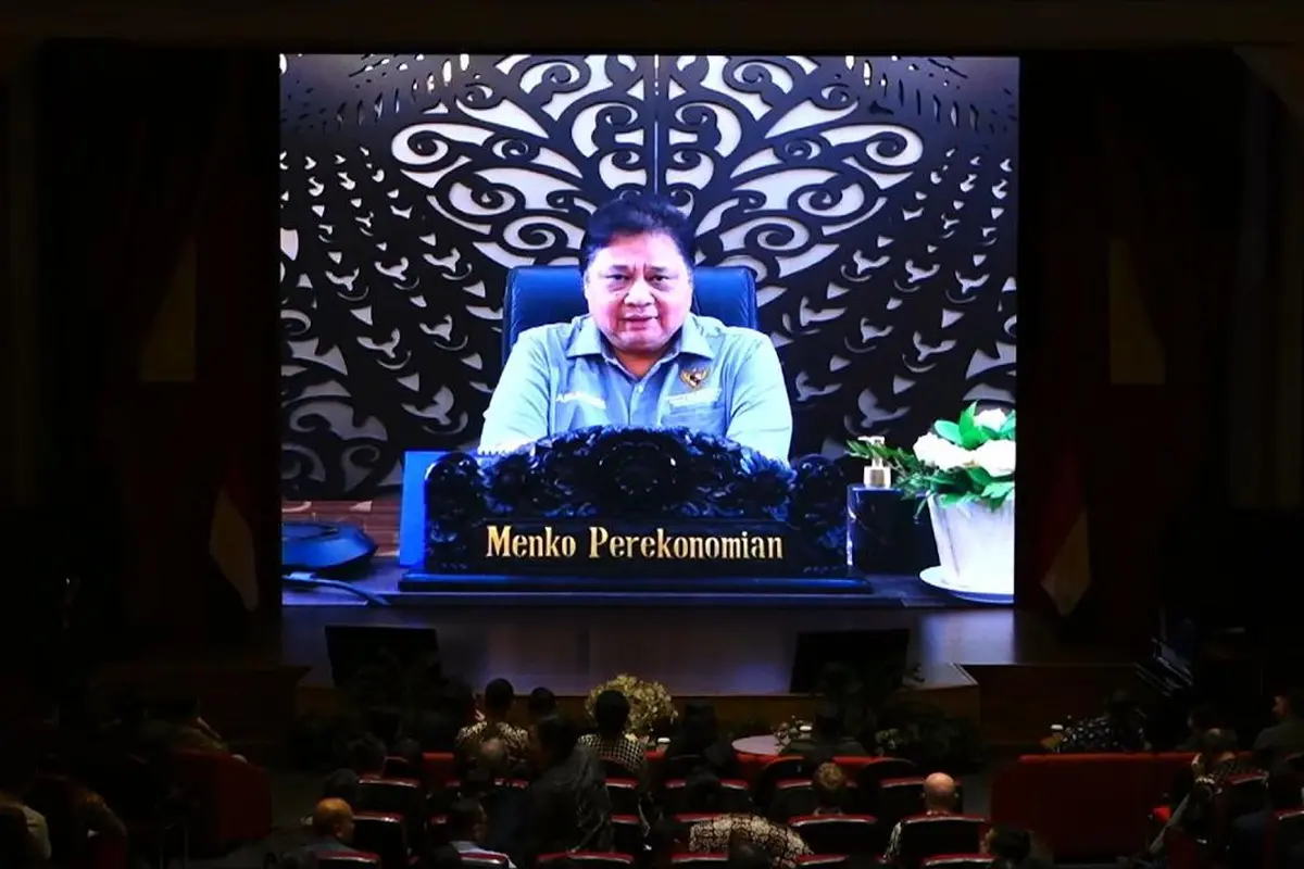 Menteri Koordinator Bidang Perekonomian Airlangga Hartarto dalam acara Launching Indo-Pasific Strategic Intelligence (IPSI), Jumat (8/3/2024). (Dok Kemenko Perekonomian)