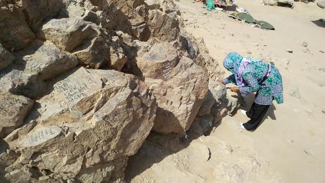 Bukit Uhud di Madinah, Arab Saudi.