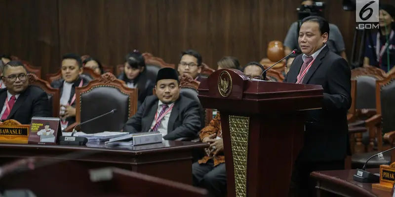 Ketua Bawaslu Tanggapi Gugatan Prabowo-Sandi di Sidang Sengketa Pilpres