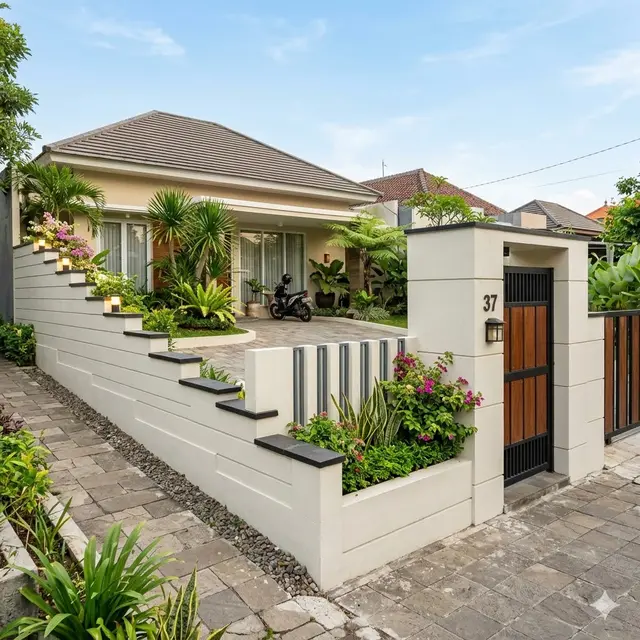 Pagar Rumah Cantik dari Hebel