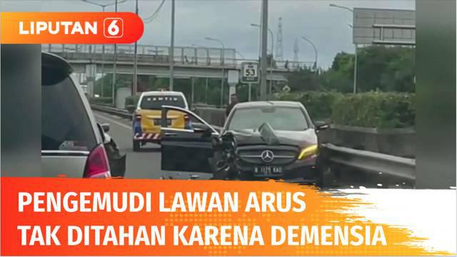 Ditlantas Polda Metro Jaya tidak menahan pengendara sedan mewah yang melawan arah di ruas tol. Ini lantaran pengemudi berinisial MSD mengidap demensia.
