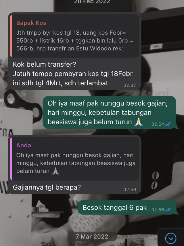 6 Chat Kocak Saat Ditagih Uang Bayar Kos Ini Nyeleneh Banget