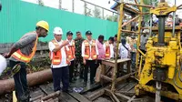 Kementerian PUPR bangun infrastruktur penyediaan air bersih dan sanitasi di Kabupaten Asmat, Papua.