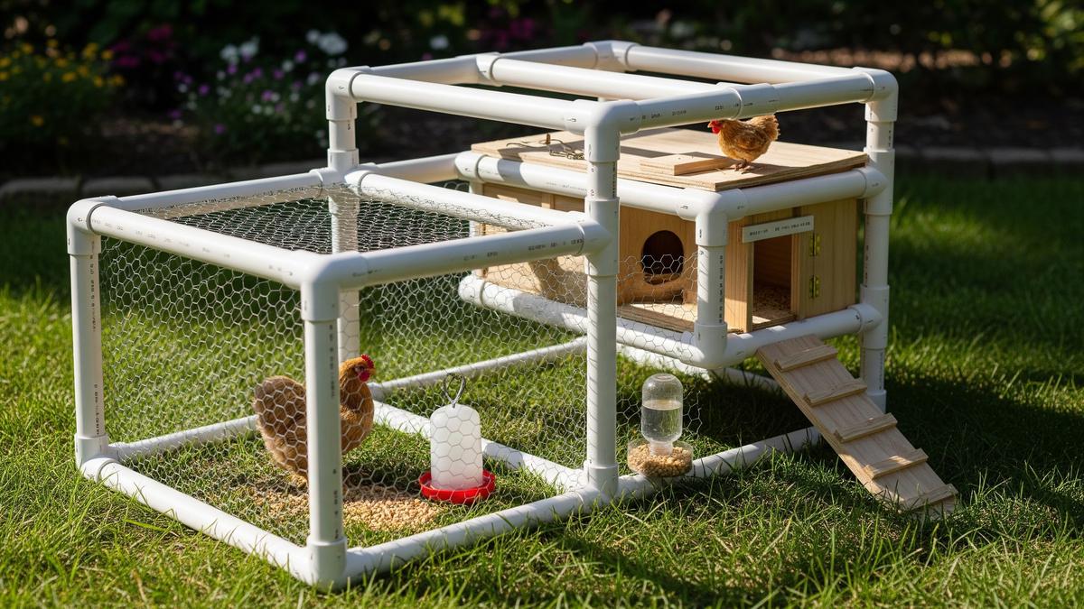 7 Cara Membuat Kandang Ayam Mini dari Pipa PVC untuk Pemula, Modern &amp; Mudah Diikuti