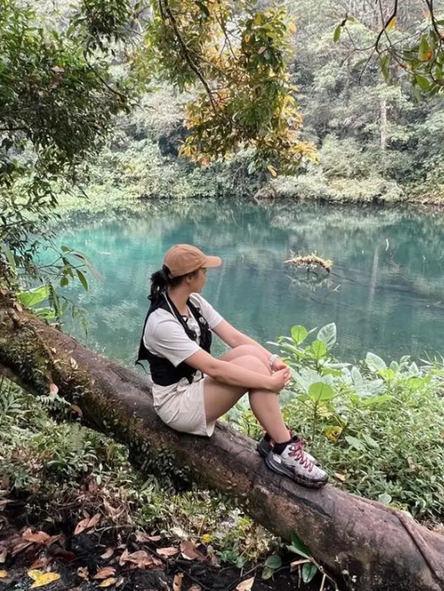 Angela Gilsha ala backpacker cantik (Instagram/angelagilsha)