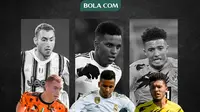 Dejan Kulusevski, Rodrygo, Jadon Sancho. (Bola.com/Gregah Nurikhsani)