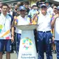 Api abadi Asian Games 2018 akan menginap di Gedung Sate. (Bola.com/Muhammad Ginanjar)