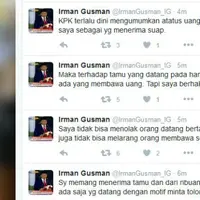 Twitter Ketua DPD RI Irman Gusman. (Liputan6.com)