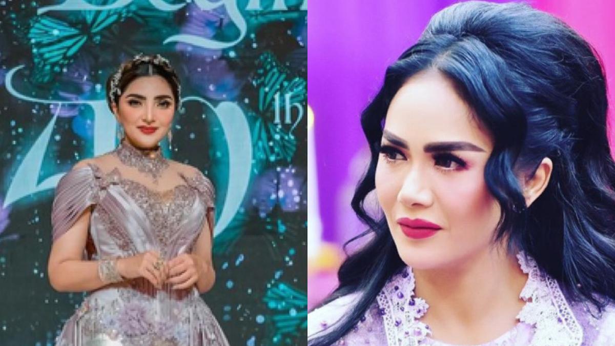 8 Potret Adu Gaya Penampilan Ashanty dan Krisdayanti saat Merayakan