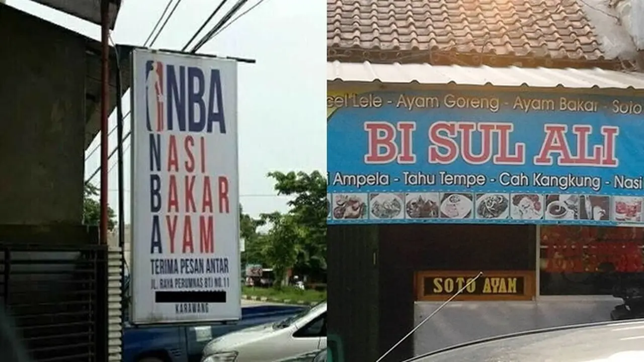 6 Spanduk Penjual Ayam Bakar Ini Nyeleneh Banget, Bikin Ngakak