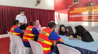 Penerapan besuk tatap muka terbatas oleh keluarga WBP Rutan Tanah Grogot, Rabu (6/7/2022). (Liputan6.com/istimewa)