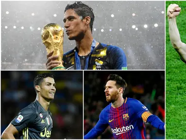 Berikut ini formasi dari 11 pemain terbaik yang dipilih FIFA 2018. Tiga diantaranya adalah Luka Modric, Lionel Messi dan Cristiano Ronaldo. (Foto-foto Kolase AP dan AFP)