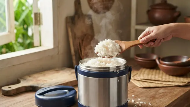 Cara Menyimpan Nasi Hangat Tanpa Rice Cooker