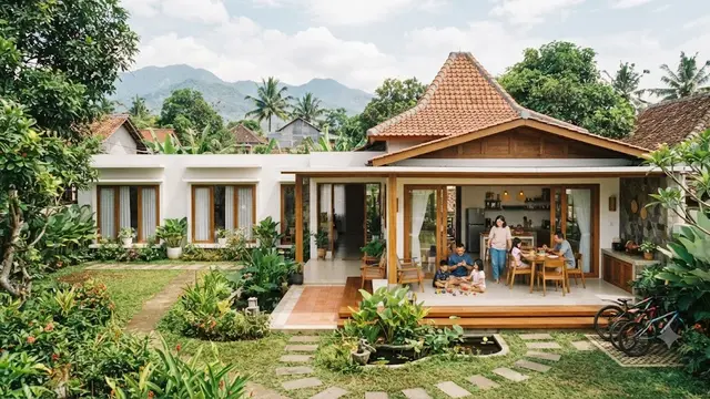 Rumah family friendly yang bisa dicoba dan benar-benar dirancang untuk kenyamanan keluarga model rumah dengan zona privat dan bersama