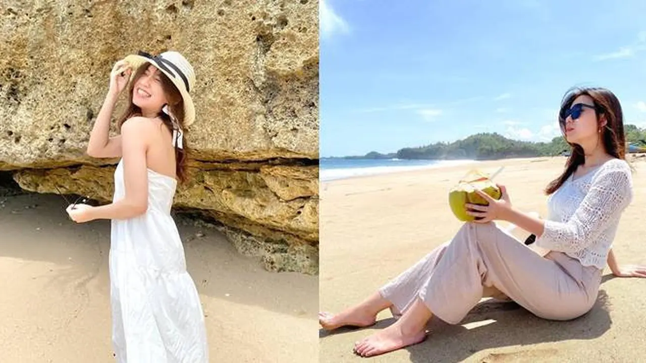 6 Potret Terbaru Hanna Sutiono Eks JKT48 Saat Liburan ke Pantai Ini Menawan