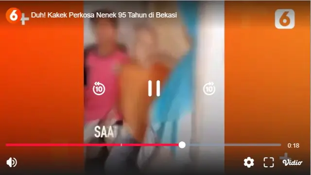Percobaan Pemerkosaan Kakek 70 Tahun ke Nenek 95 Tahun di Bekasi