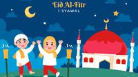 Ilustrasi Idulfitri, lebaran. (Image by Freepik)