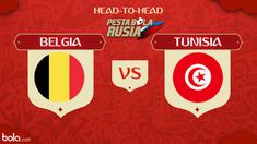 Berita video head-to-head Piala Dunia Rusia 2018: Belgia vs Tunisia.