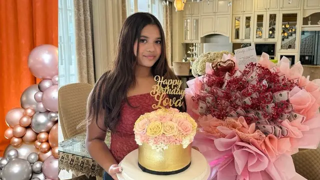 Outfit Arlova Putri Satu-Satunya Andre Taulany saat Rayakan Ulang Tahun ke-13
