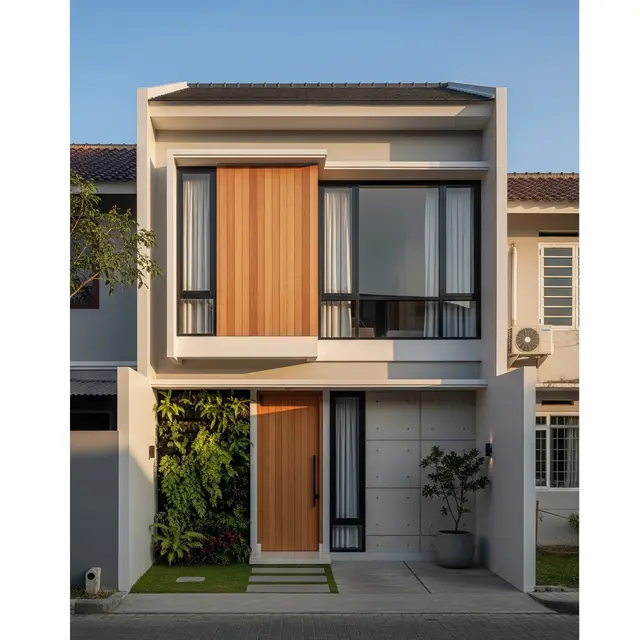 Tipe Compact House Dua Lantai (Gemini AI)