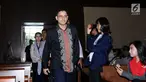 Mantan Bendahara Umum Partai Demokrat M Nazaruddin bersiap menjadi saksi sidang perkara proyek e-KTP di Pengadilan Tipikor, Jakarta, Senin (20/11). Nazaruddin bersaksi untuk terdakwa Andi Agustinus alias Andi Narogong. (Liputan6.com/Helmi Fithriansyah)