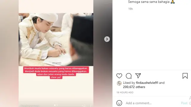 Alvin Faiz (Foto: Instagram/@lambe_turah)
