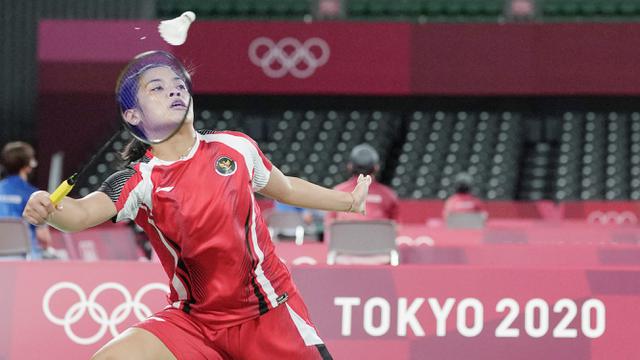 Foto: Gregoria Mariska Tunjung Tumbangkan Wakil Myanmar di Babak Penyisihan Grup M Olimpiade Tokyo 2020
