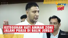 Meski masih berada di dalam tahanan, Ammar Zoni tetap menjalankan ibadah puasa. Ammar mengaku, Ramadan tahun ini adalah puasa paling berat baginya. Menurut Aditya Zoni dan Kamelia, mereka hanya bisa mengirim makanan pada Ammar sekali dalam seminggu, ...