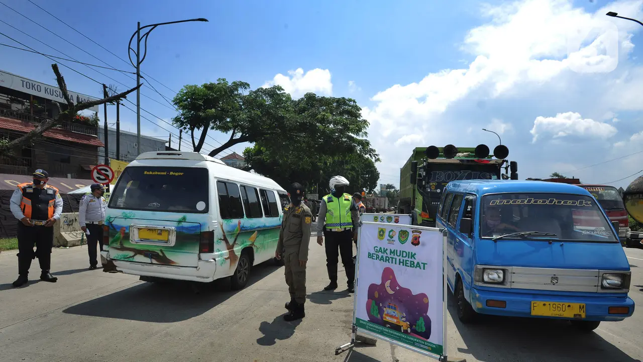 Cegah Warga Mudik, Polres Bogor Dirikan Pos Pengawasan