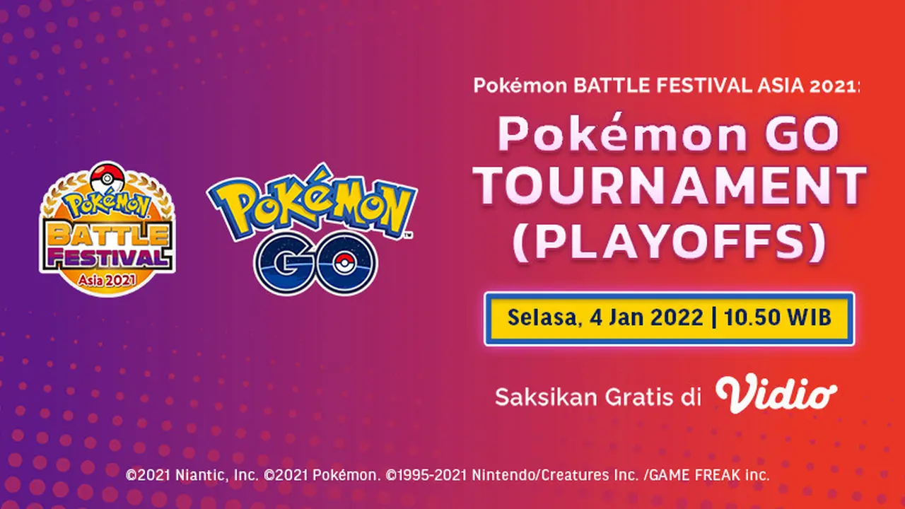 Live Streaming Pokemon Battle Festival Asia 2021 Babak Play Off di Vidio Pekan Ini