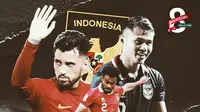 Timnas Indonesia - Stefano Lilipaly, Yakob Sayuri, Dimas Drajad (Bola.com/Decika Fatmawaty)