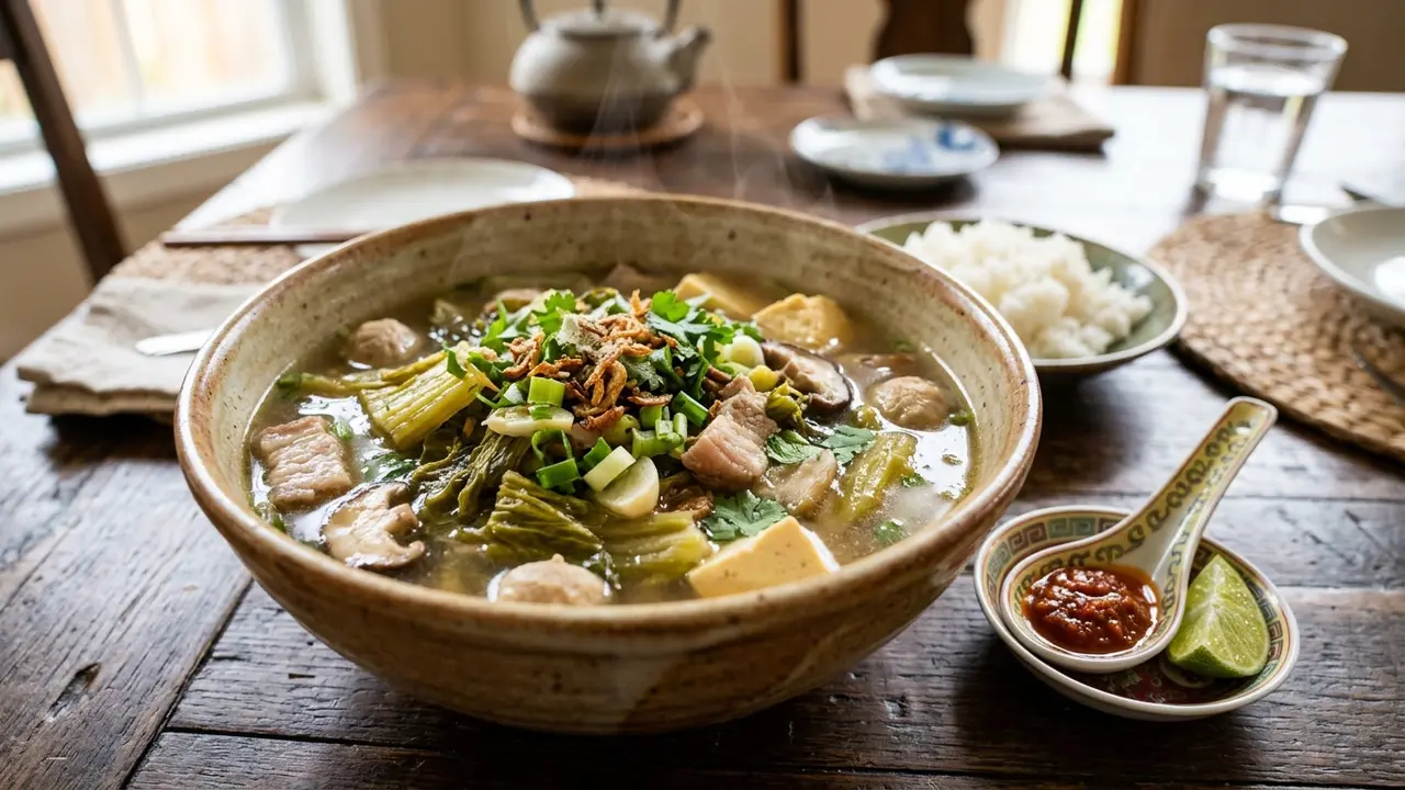 Resep Sup Sawi Asin