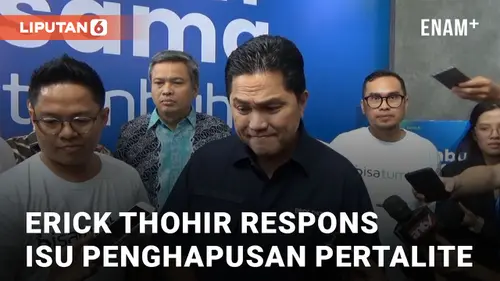 VIDEO: Erick Thohir Komentari Rumor Pertamina Hapus Pertalite di Tahun 2024