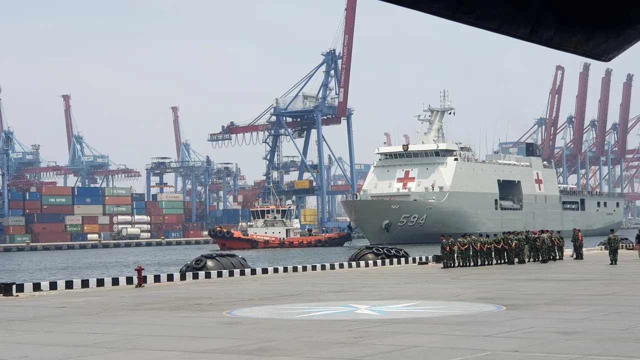 Sebanyak 188 WNI ABK World Dream telah tiba di Tanjung Priok, Jakarta Utara, Sabtu (14/3/2020)