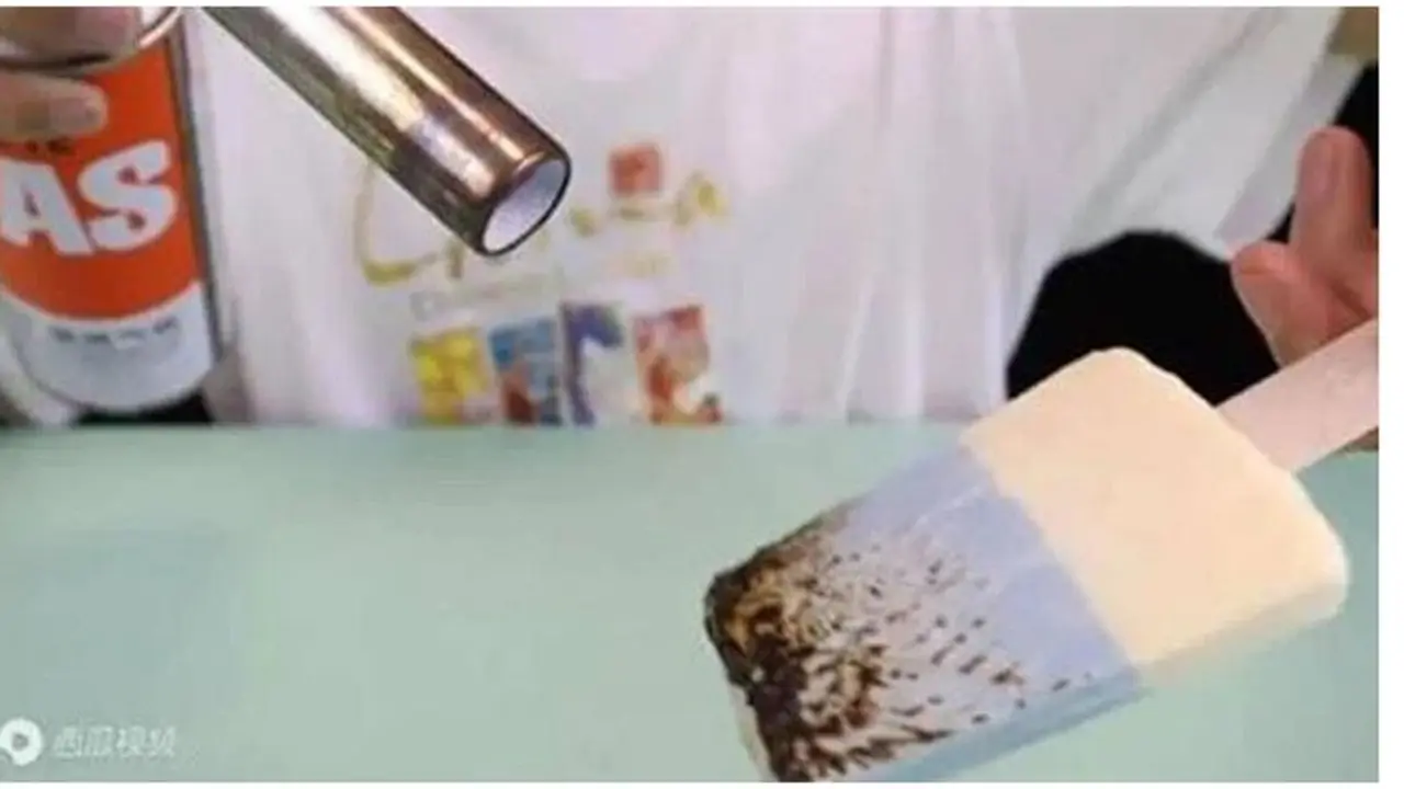Viral Es Krim Ini Tidak Meleleh Meski Sudah Dibakar, Bikin Netizen Penasaran