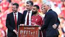 Sejauh ini, Salah telah mempersembahkan sembilan trofi untuk Liverpool, salah satunya dua gelar Liga Inggris dan satu trofi Liga Champions. (AFP/Paul Ellis)