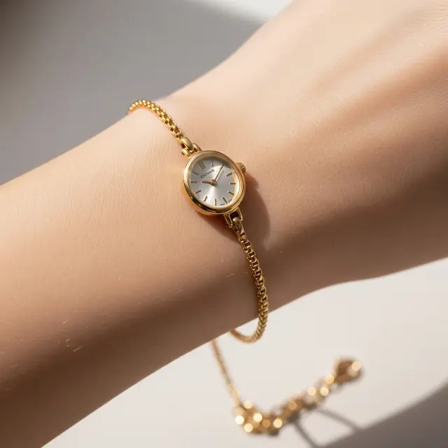 9 Model Gelang Emas Jam Tangan untuk Tangan Kurus, Tampil Elegan