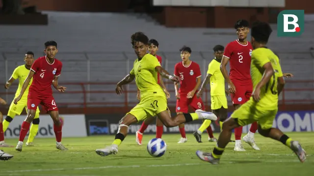 Singapura vs Malaysia - Arami Zakimi melepas tembakan