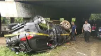 Kecelakaan di Tol Jagorawi, Bogor, Jawa Barat.