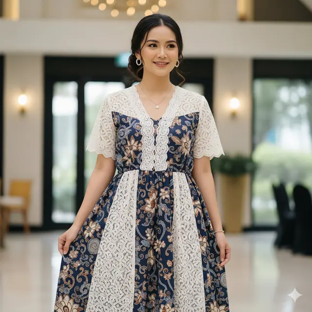 Dress Batik Lace Boho