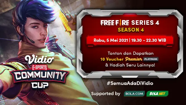 Streaming Vidio Community Cup Season 4 : Free Fire Series 4 di Vidio