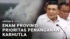 Kebakaran hutan dan lahan (karhutla) yang terjadi di sejumlah daerah kian meluas. Pemerintah pun menetapkan ada enam provinsi prioritas penanganan karhutla yakni Kalbar, Kalteng, Kalsel, Sumsel, Riau, dan Jambi.