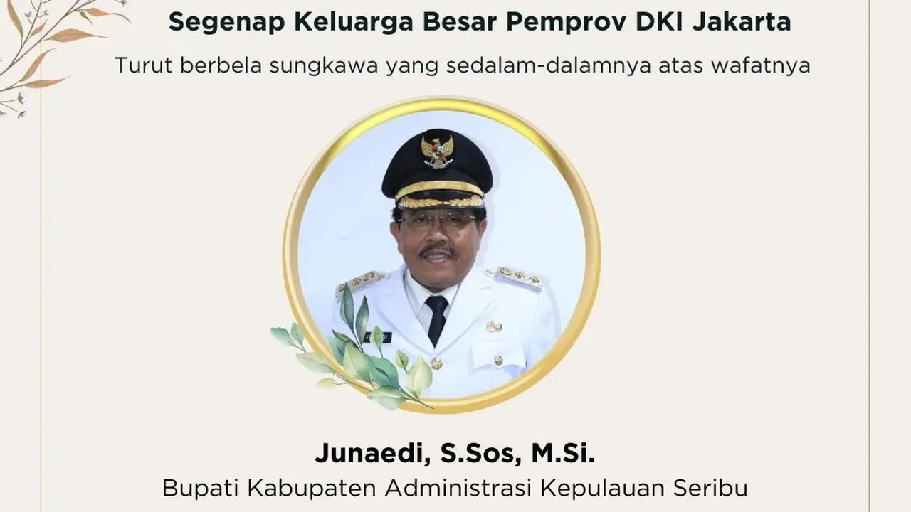 Bupati Kepulauan Seribu Junaedi meninggal dunia