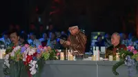 Wapres Ma'ruf Amin menghadiri acara gala dinner ISF 2024 di Plaza Barat Monas, Jakarta Pusat, Kamis (5/9/2024) malam. (Foto: BPMI – Setwapres)