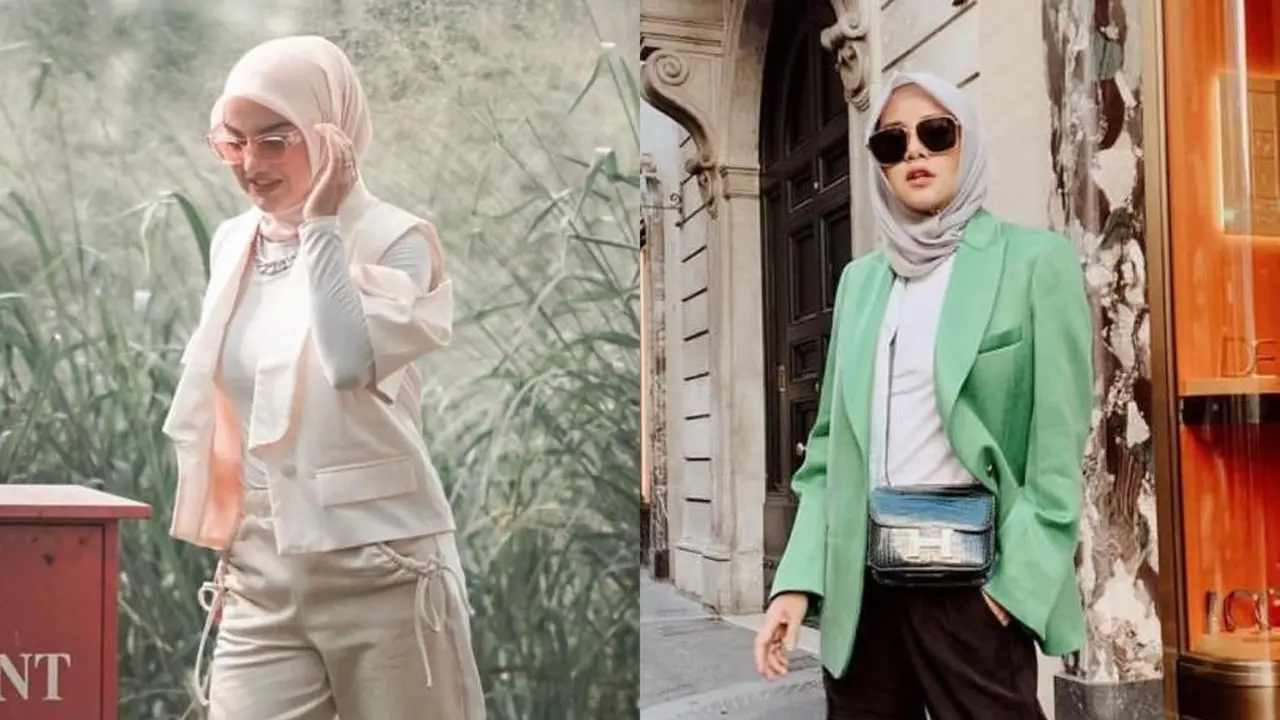 7 Ide Padu Padan Celana Jogger Wanita Berhijab dari Irish Bella hingga Olla Ramlan