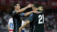 James Rodriguez dan Alvaro Morata jadi bintang kemenangan Real Madrid atas Granada. (doc. Real Madrid)