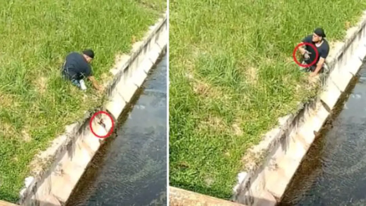 Turun dari Kursi Rodanya, Pria Difabel Ini Buat Netizen Salut dengan Aksinya